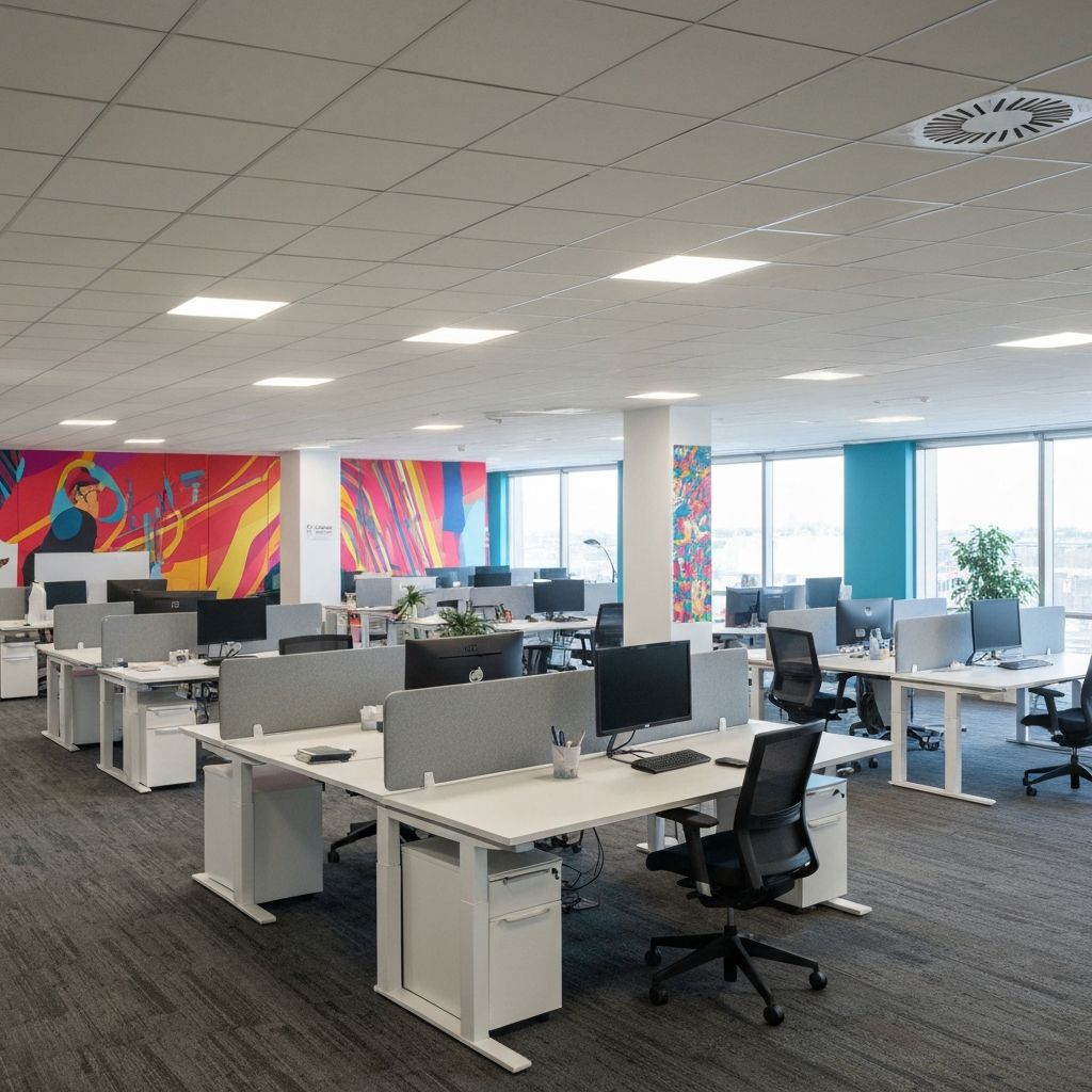 Startup office workspace